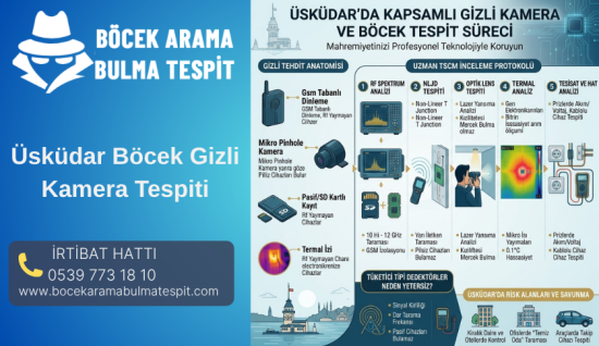 Üsküdar Böcek Gizli Kamera Tespiti